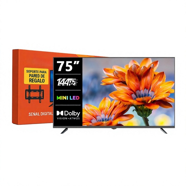 Weier 32-inch 55-inch 65-inch 75-inch Mini LED Smart 4K TVs with Android Google Tizen System for 144Hz Refresh Rate