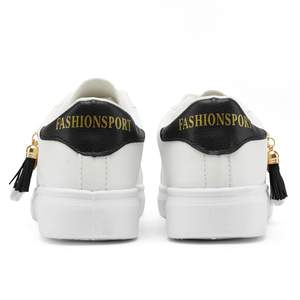 Giày thể thao đế xuồng trắng mới thời trang nhẹ nhàng nữ chống trơn tua rua phong cách dạo phố - Product Image 4