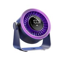 Ventilateur de bureau rechargeable par USB, 5 vitesses, écologique, moteur sans balais en cuivre pur, fixation murale inclinable, portable pour voiture et hôtel