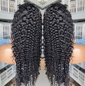 Peluca Remy con frente de encaje de 13*4 de longitud larga, cabello brasileño de onda profunda para <span class=keywords><strong>Amazon</strong></span>, nuevo producto transfronterizo de gran venta - Product Image 3