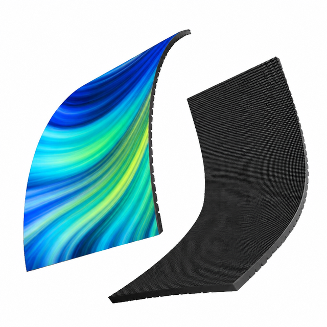 High Resolution Outdoor Flexible LED Screen Full Colour P4 LED Curved Soft Vertical Display Wall Panel IP65 Rated