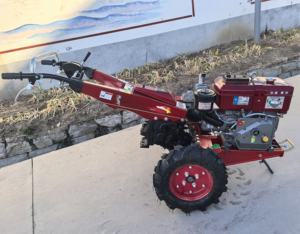 Maquinaria agrícola, tractor de dos ruedas pequeño con motor diésel de 180E/9HP, mini tractor de arrastre para labranza y arado. - Product Image 2