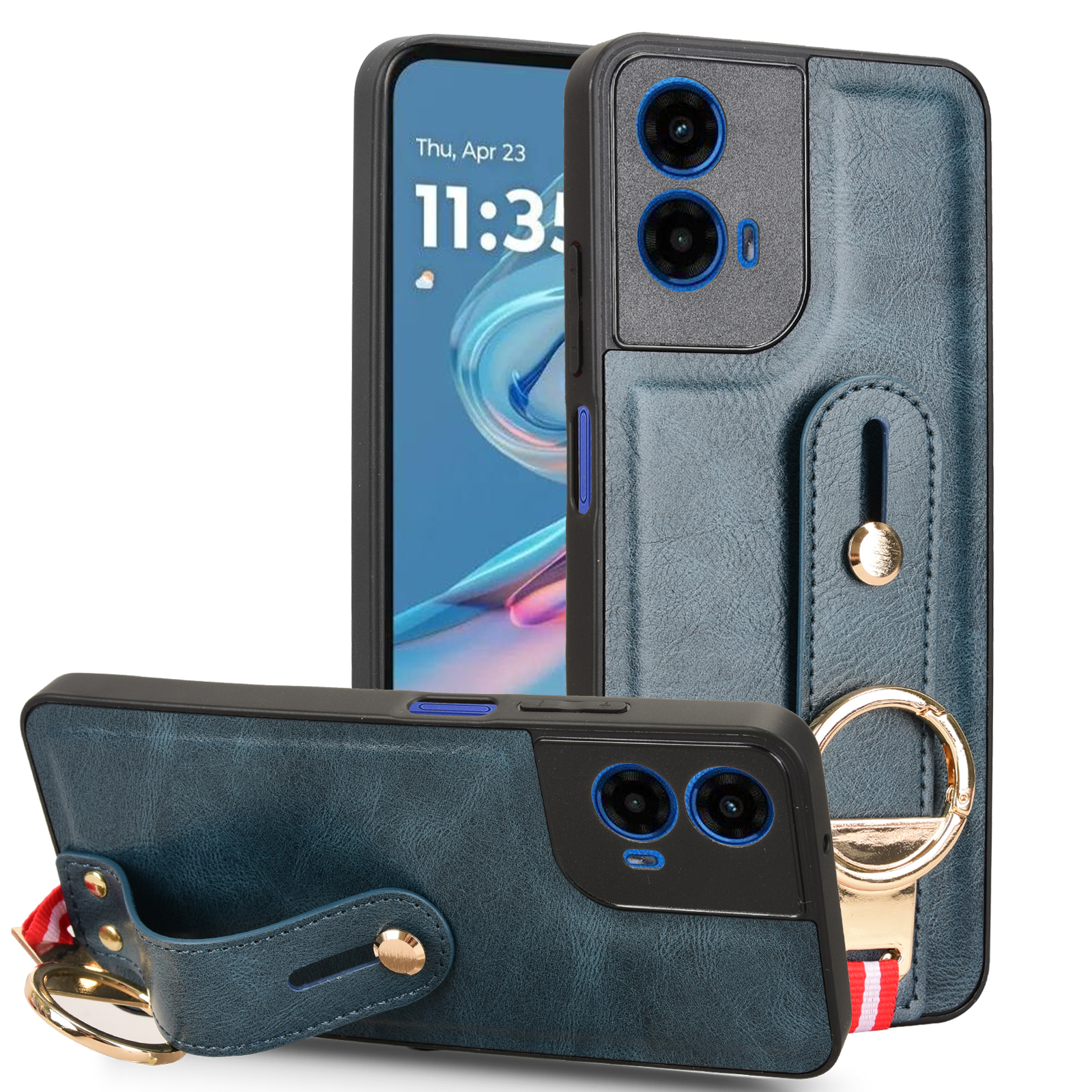 Multifunctional PU Leather Case for Motorola Moto G45 5G