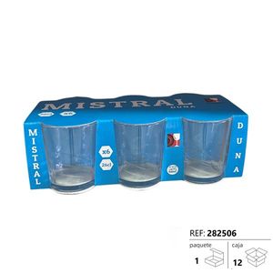 Mistral Duna Glass Water Glasses 26cl Set Of 6 For Drinking - Product Image 1