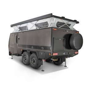 Camping 4x4, Camioneta de Plataforma Plana, Toldo de Aluminio Plegable, Mini Toldo Extensible Impermeable, Ligero, Moderno, con Suspensión Independiente - Product Image 1