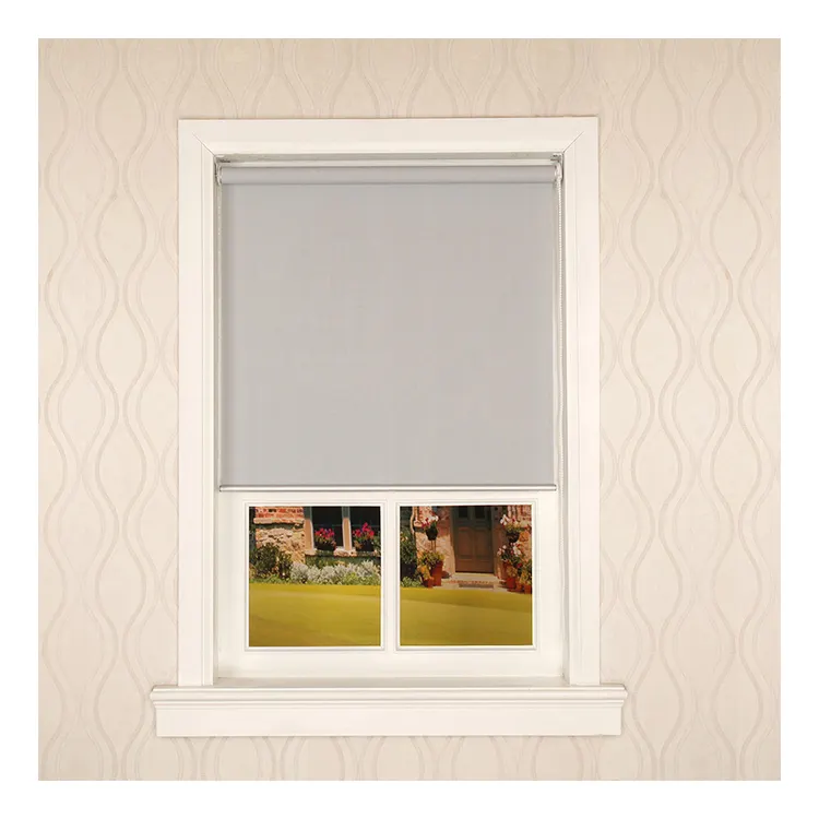 Buen Precio tejido liso cortina de ventana Oficina visión persianas