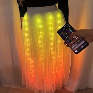 Falda de Danza del Vientre con Luces LED de Colores Cambiantes, Falda Luminosa para Actuaciones de Danza, <span class=keywords><strong>Ropa</strong></span> de Danza para <span class=keywords><strong>Mujeres</strong></span> y Niñas, Disfraces para Escenario - Product Image 5