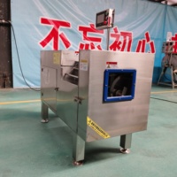 Machine de découpe de cubes d'os de viande congelée Machine de découpe de cubes de poitrine de poulet frais