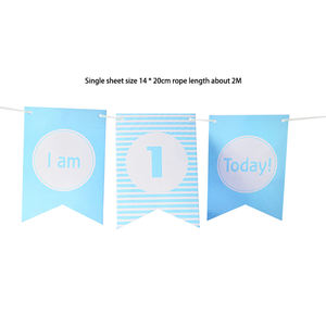 Decoración para Fiesta <span class=keywords><strong>de</strong></span> Primer Cumpleaños <span class=keywords><strong>de</strong></span> Bebés Niños y Niñas <span class=keywords><strong>de</strong></span> Un Año, Pancarta <span class=keywords><strong>de</strong></span> Feliz Cumpleaños, Pancarta <span class=keywords><strong>de</strong></span> Papel para Cumpleaños - Product Image 6