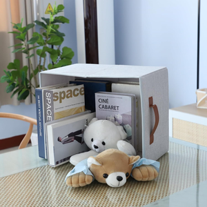 Boîte de rangement pliable en tissu de coton et de lin durable pour armoire, literie, chaussures, jeans, vêtements de bébé, jouets, usage polyvalent - Product Image 6