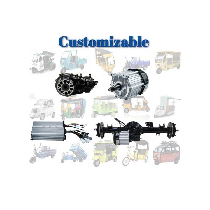 DC brushless motor 48v1000w electric car modification kit rear axle