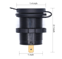 Adaptateur USB double encastrable 12V/24V 4,8A pour voiture, bus, camping-car, UTV