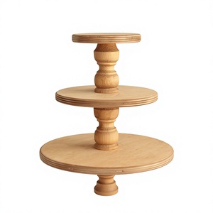Support à gâteau en bois fait main, style rustique, présentoir à desserts, écologique, passe au lave-vaisselle, AZ ENTERPRISES, forme personnalisée - Product Image 2