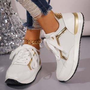 <span class=keywords><strong>รอง</strong></span>เท้าเดินแบบผูกเชือกระบายอากาศน้ำหนักเบาผ้าตาข่ายแนวสปอร์ตทันสมัยพื้น<span class=keywords><strong>รอง</strong></span>เท้าหนาแบบคลาสสิกเพิ่มความสูงได้ใส่สบายทันสมัย - Product Image 1