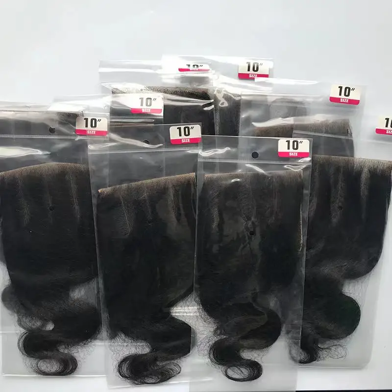 Günstige Raw Virgin Brazilian Hair Natürlicher Haaransatz 4x4 5x5 6x6 HD Spitzen verschluss 13x4 transparente Spitze Frontal Hochwertiges Haar