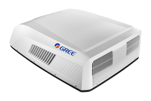 Climatiseur de <span class=keywords><strong>caravane</strong></span> 12000 BTU, climatiseur de toit à onduleur, refroidissement/chauffage, air frais, alimentation CC, contrôle par application WiFi - Product Image 2
