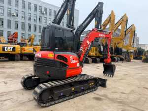 รถขุดขนาดเล็ก Kubota U55-4 มือสองจากญี่ปุ่น น้ำหนัก 5.5 ตัน แบบ Zero Tail Swing พร้อมเครื่องยนต์ V2607 - Product Image 3