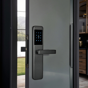 Hiệu quả thông minh khuôn viên trường mạng thông minh khóa Wifi tuya App đám mây mã mật khẩu lớp C an ninh Hợp kim nhôm cửa gỗ - Product Image 1