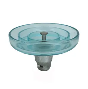 Gesmede Stalen Pin Gietijzeren Dop Hoogspanningsophanging Porseleinen Isolatoren Gehard Glas Isolator U160b/146