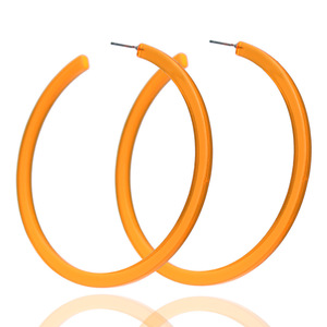 Fluorescent Acrylic <strong>Large</strong> <strong>Hoop</strong> Earrings Neon Color Summer Statement Earrings <strong>Hoop</strong> for Beach Party Club - Product Image 6