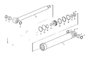 Cilindro de Brazo, Cilindro de Pluma, Cilindro de Cucharón para Excavadora EC210B 320D PC200-7 ZX200-3 R520 DX480 para Volvo CAT Komatsu Hyundai Doosan - Product Image 5