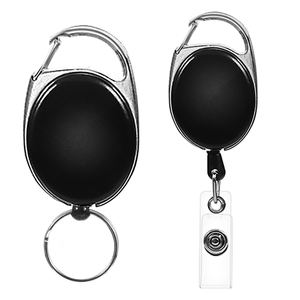 Mousqueton Durable Rétractable Badge Bobine Avec Clip Arrière Porte-clés ID Carte <span class=keywords><strong>Yoyo</strong></span> Porte-Badge Porte-clés - Product Image 5