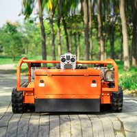 Mesin pemotong rumput elektrik tanpa kabel mesin 4 tak CE pemotong rumput pencukur rumput remot kontrol cerdas teknologi baru 2200W