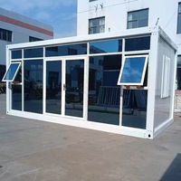 DYCE1 Innovación Estructura de acero ensamblada fácilmente Paquete plano desmontable Casa de contenedor móvil prefabricada pequeña plegable