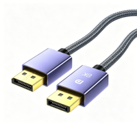 Cable DisplayPort 1.4 8K 60Hz 32.4Gbps con Revestimiento de Nailon Trenzado y Chapado en Oro, DP a DP Macho a Macho para Monitor, PC, Laptop