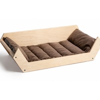 Lit pour chat mural en contreplaqué de bouleau, grand format, avec coussin amovible, pour chats d'intérieur, vente en gros du fabricant