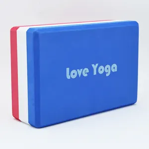 Eco Friendly Balance Training Support Foam Block High Density Printing Logo EVA Block For Yoga Pilates