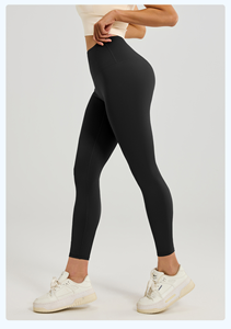 Leggings Deportivos de Mujer de Cintura Alta con Efecto Scrunch Butt, Ligeros, Sensación de Segunda Piel, Logotipo Personalizado, Antibacterianos, Sólidos, Ideales para Yoga - ¡Venta Caliente! - Product Image 2