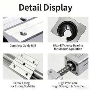 Rel SBR20 1000mm 1500mm 2000mm, panduan batang poros panjang, dukungan poros rel linier panduan untuk 20mm bantalan blok - Product Image 6