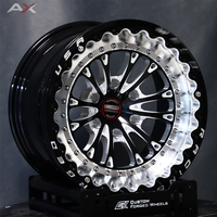 Jantes AX Forged Drag Beadlock 18x9.5 17x9 17x10 Finition personnalisée en alliage d'aluminium 6x139.7 6x135 pour Chevrolet Silverado Ford F150