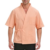 Veste de chef pour homme sur mesure, tissée, OEM d'usine, vente en gros, uniforme de chef en polycoton lavable/durable, logo/couleur personnalisés, restaurant