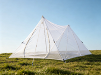 Moustiquaire triangulaire pliable portable pour une personne, légère, en polyester, pour le camping en plein air, tente anti-moustiques