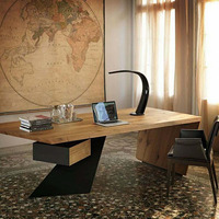 Table de patron en forme de L Ensemble bureau et chaise Bureau du président Mobilier de bureau Bureau de direction