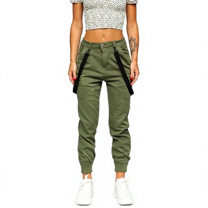 2024 Premium personnalisé femmes taille moyenne pantalons de survêtement décontractés Jogging blanc Track Cargo pantalon avec poches Premium - Product Image 1