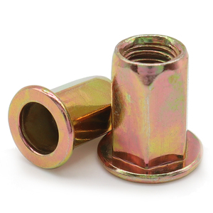 Tuerca de remache hexagonal al por mayor acero al carbono/aluminio/rosca métrica <span class=keywords><strong>M3</strong></span> zinc plateado/tuerca de inserción de fábrica con acabado galvanizado - Product Image 3