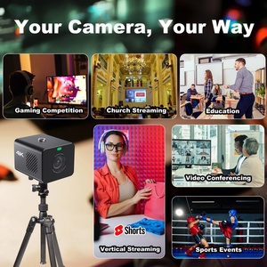 Caméra POV 4K NDI à faible latence H.264/H.265 HEVC, zoom optique 3x, ouverture F2.0-3.7, obturateur électronique automatique, couleur 3000-6500K - Product Image 2