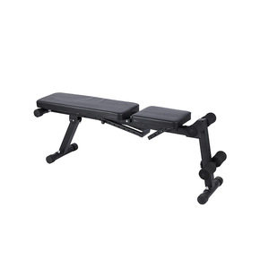 Banco ajustable para pesas, banco plegable para abdominales, equipo de fitness, silla de entrenamiento para gimnasio en casa, material de PU negro - Product Image 3