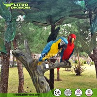 Animal de simulation animatronique, oiseau perroquet