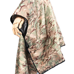 カモフラージュ屋外戦術寝袋3-1多機能ポリエステルキャンプポンチョ防水屋外レインコート - Product Image 4