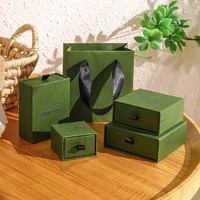 Caja de Regalo para Joyería de Damas de Honor con Logotipo Personalizado, Forro de Esponja Biodegradable, Empaque Moderno y de Lujo