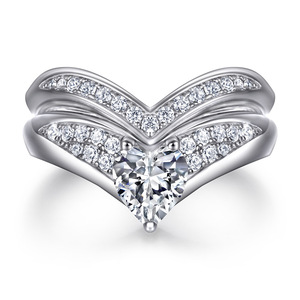 Mode Simple Ensemble de Bijoux Fine Jewelry Diamonds Halo S925 Sterling Silver Classic Pierres de Couleur Ensemble de Bijoux - Product Image 2