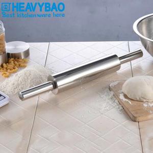 Heavybao Ustensiles de cuisine en acier inoxydable Bâtonnets de nouilles de haute qualité avec poignée Rouleaux <span class=keywords><strong>à</strong></span> <span class=keywords><strong>pâtisserie</strong></span> et planches <span class=keywords><strong>à</strong></span> <span class=keywords><strong>pâtisserie</strong></span> - Product Image 3