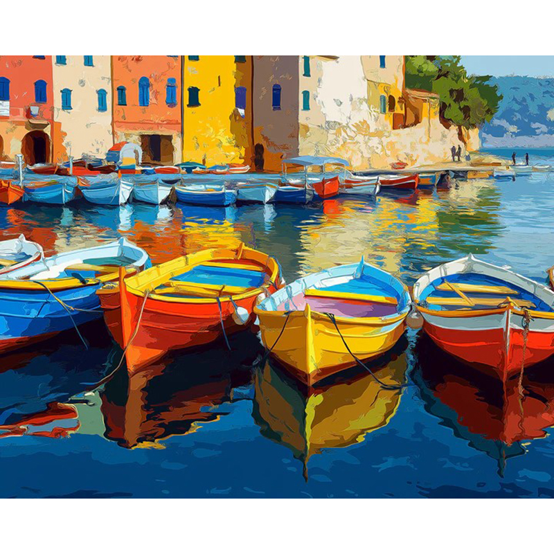 Plusieurs couleurs-Bateaux et paysages