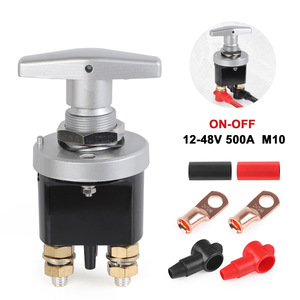 Interrupteur isolateur de batterie 12-48V 500A M10, solénoïde marche/arrêt pour usage automobile - Product Image 1