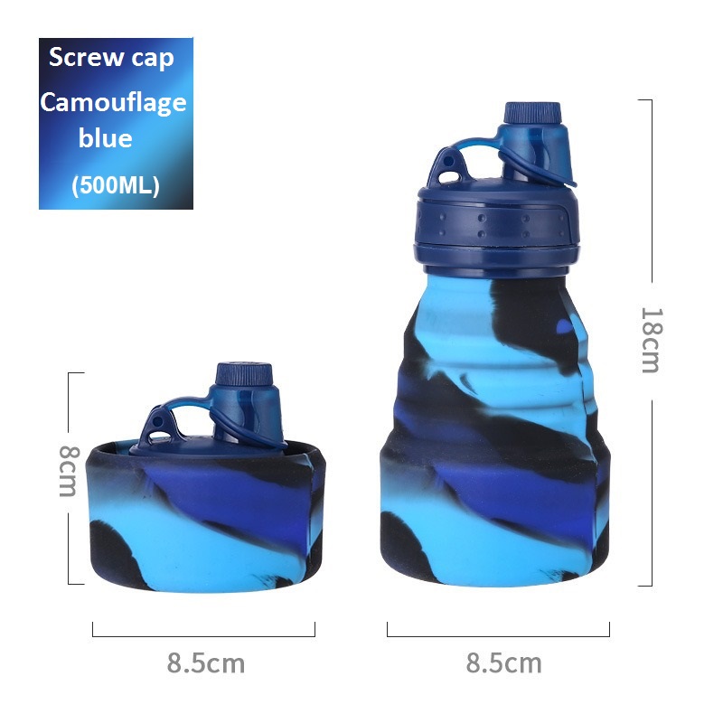 Bouchon à vis - camouflage bleu