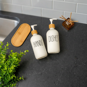 Distributeur de savon liquide moderne et écologique de 550 ml pour salle de bain, idéal pour les écoles et les hôtels, pour les mains et la vaisselle, avec support en verre - Product Image 3